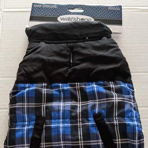 Wag & Bone Plaid Design Sherpa Lined Dog Jacket-S